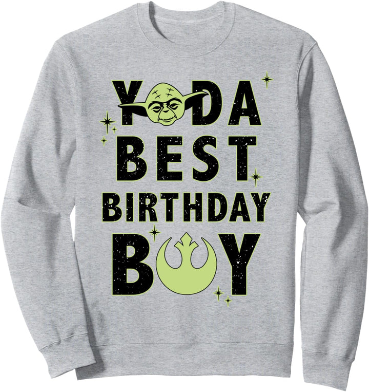 Star Wars Yoda Best Birthday Boy Rebel Logo Sweatshirt