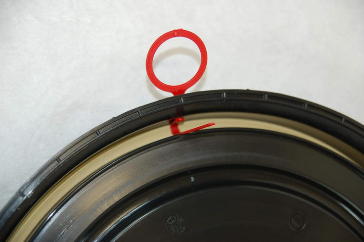 plasteo® 2 Stück: 60 L Weithalsfass mit Spannverschluss | 100% Lebensmittelecht | Universalfass | Fu