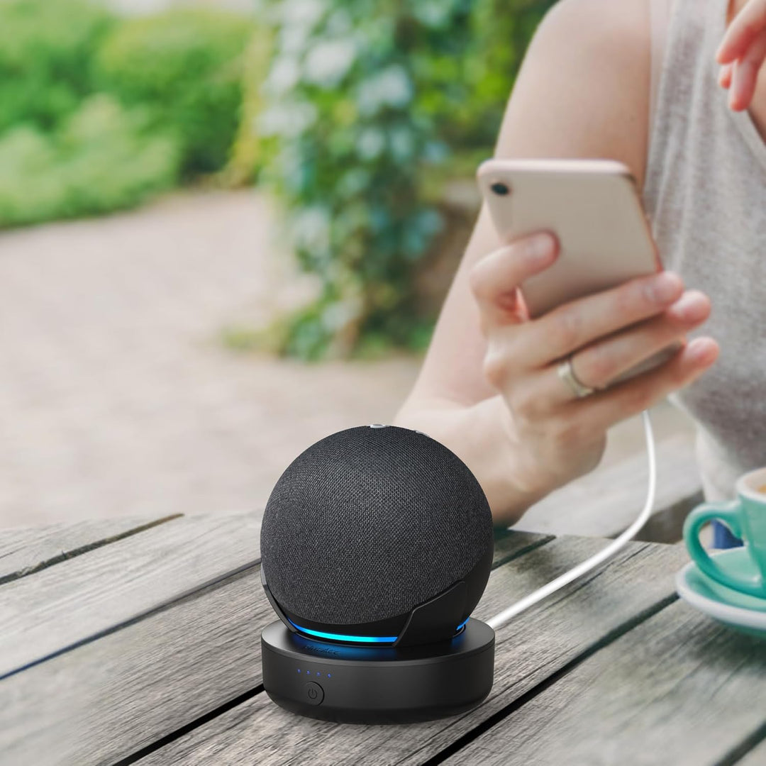 Akku für Dot 5. Generation - 10000mAh Tragbare Ladestation Batterie Zubehör Kabellos Akkustation mit