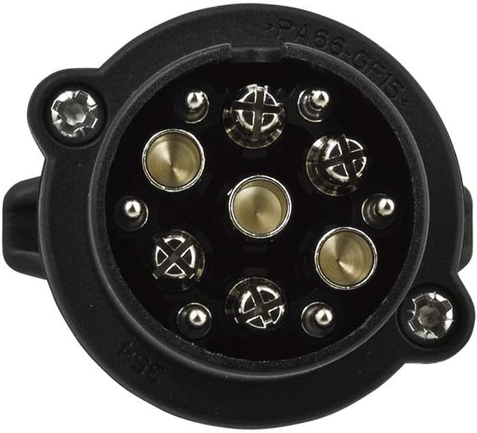 HELLA 8JA 005 951-061 Stecker - 12V - 7/6-polig - Stecker: Schraubkontakt - Kunststoffgehäuse, Steck