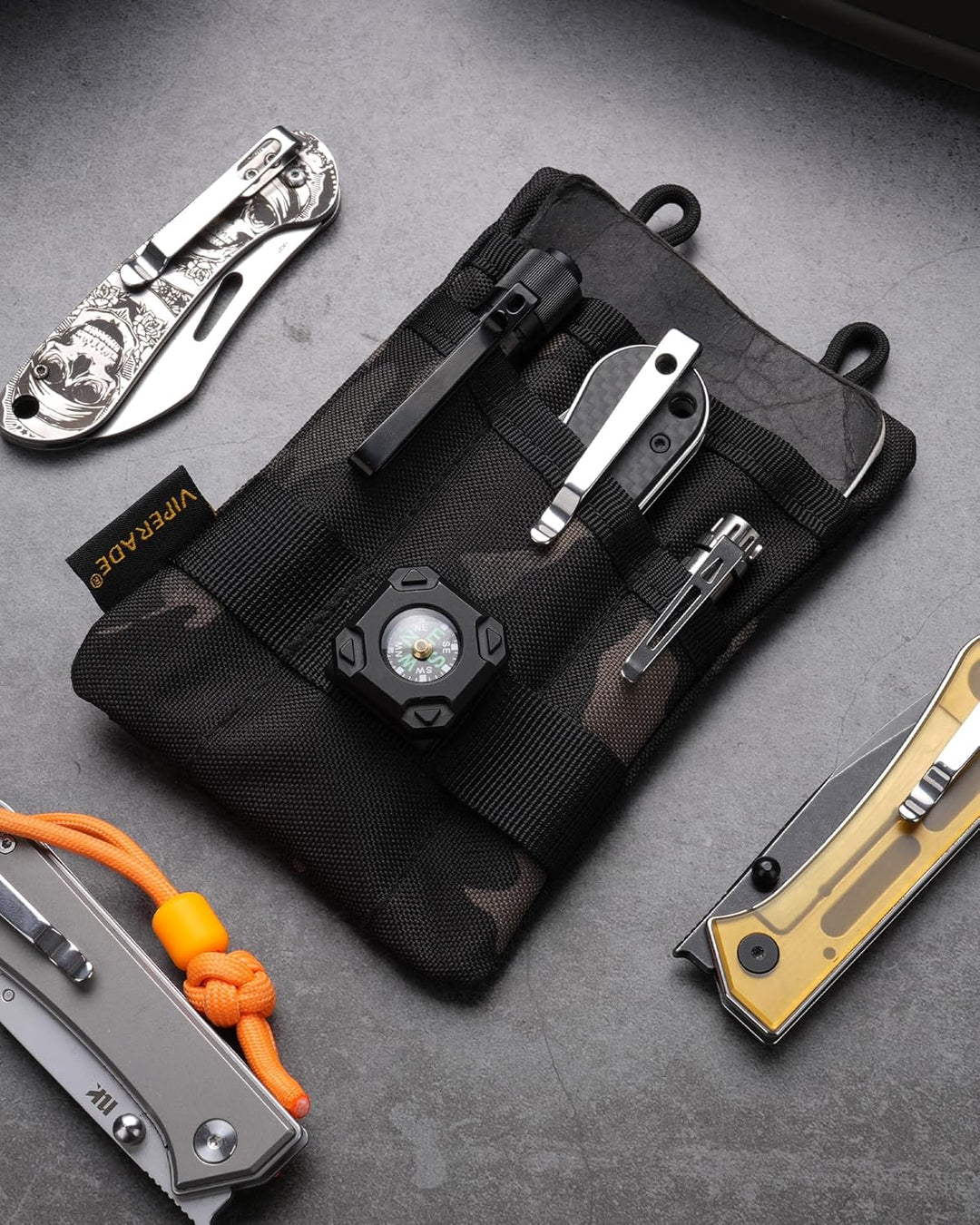 VIPERADE VE1 EDC Werkzeugtasche Organizer EDC Pouch Klein EDC Taschen Pocket Organizer EDC Nylon Mul