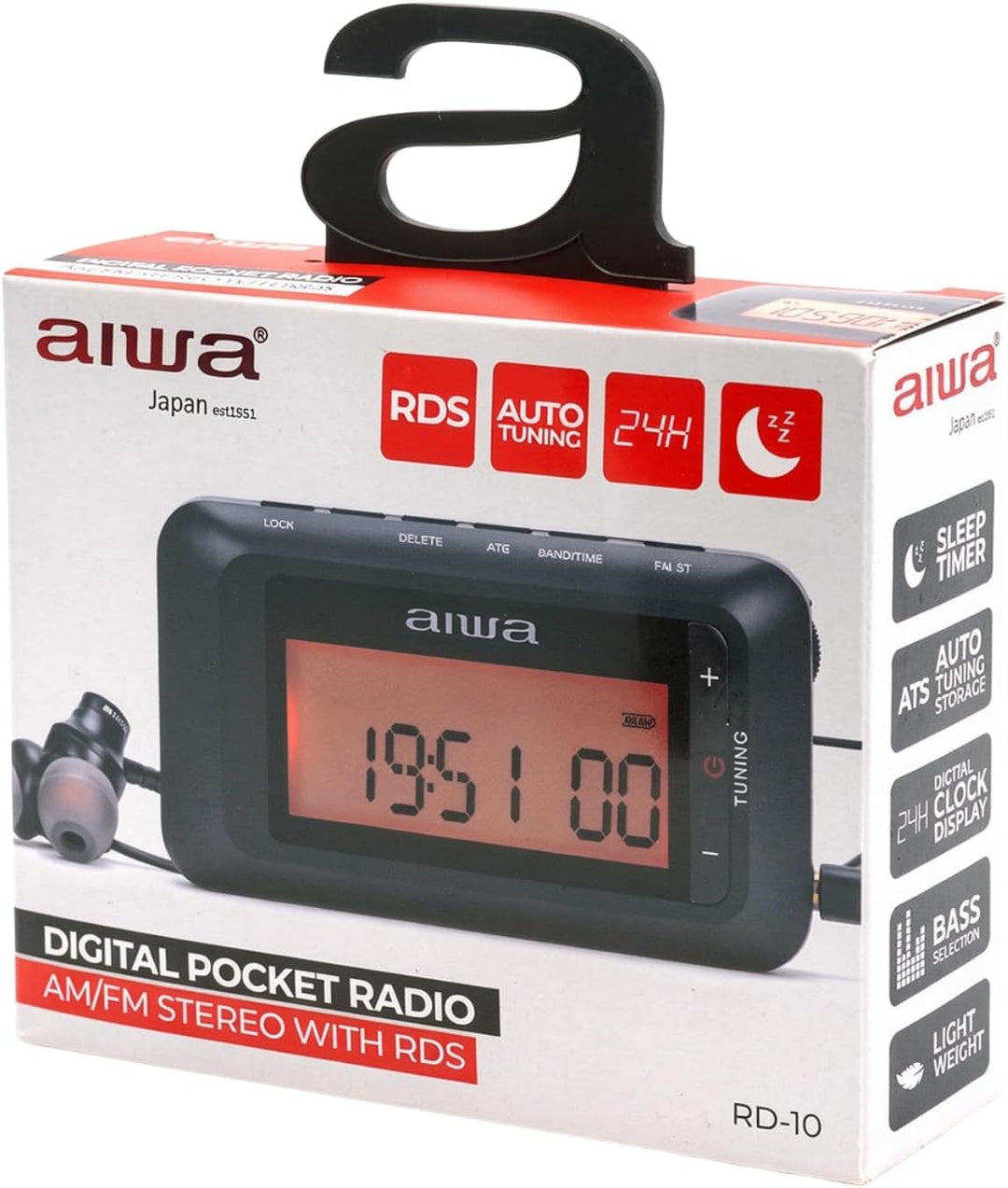 Aiwa Rd-10 Tragbares Digitalradio Dab+ - FM-RDS