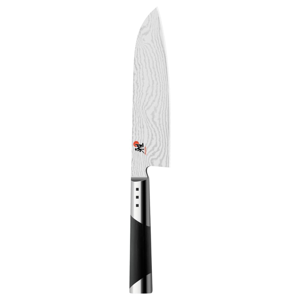 MIYABI 7000D Santokumesser, Klingenlänge: 18 cm, Grosses Klingenblatt, Rostfreier Spezialstahl/Micar