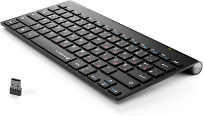 Lacerto® | Russisch-Deutsche Multimedia Tastatur, USB, Spritzwassergeschützt | OFFICE-DR550 OFFICE-D