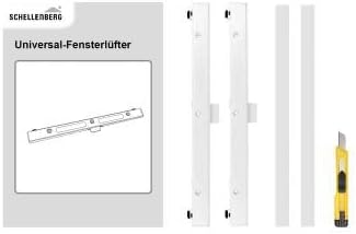 Schellenberg 46601 Universal-Fensterlüfter Passivlüftung für den Fensterflügel, Starterset/Doppelpac