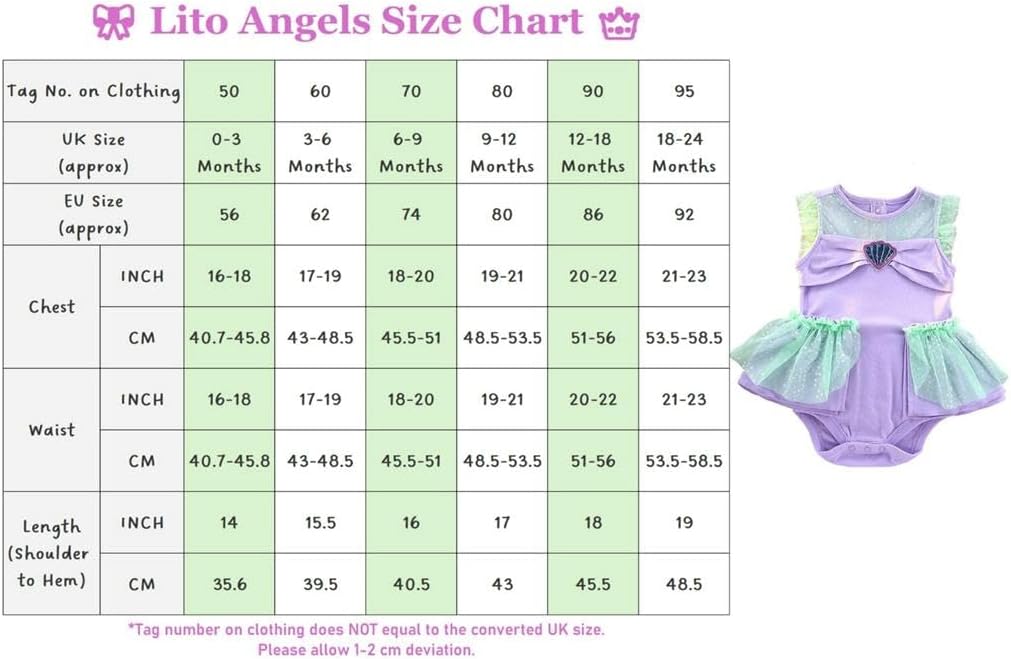 Lito Angels Minnie Mouse Kleid mit Stirnband für Baby Mädchen, Strampler Kostüm Verkleidung, Grösse