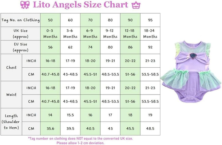 Lito Angels Minnie Mouse Kleid mit Stirnband für Baby Mädchen, Strampler Kostüm Verkleidung, Grösse