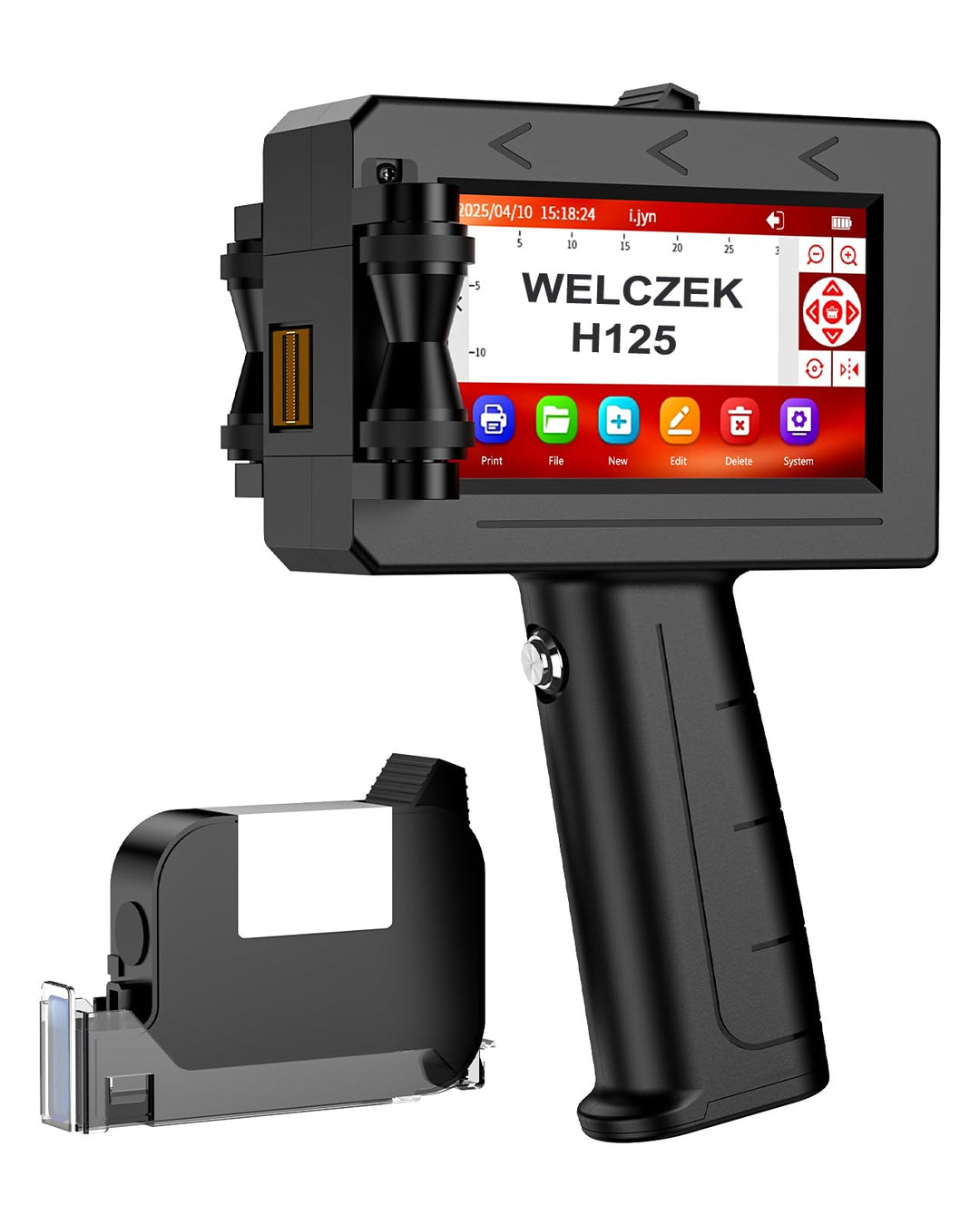 H125 Tragbarer Handdrucker - Hand Tintenstrahldrucker von Texten/Logos/QR-Codes/Strichcodes/Datum/Se