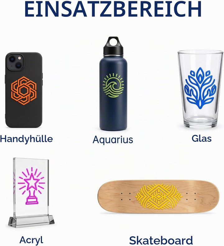 UV Hard Tinte, UV Hard Ink für Harte Untergründe 500-ml Kompatibel mit XP600 TX800 i3200 i1600 L805