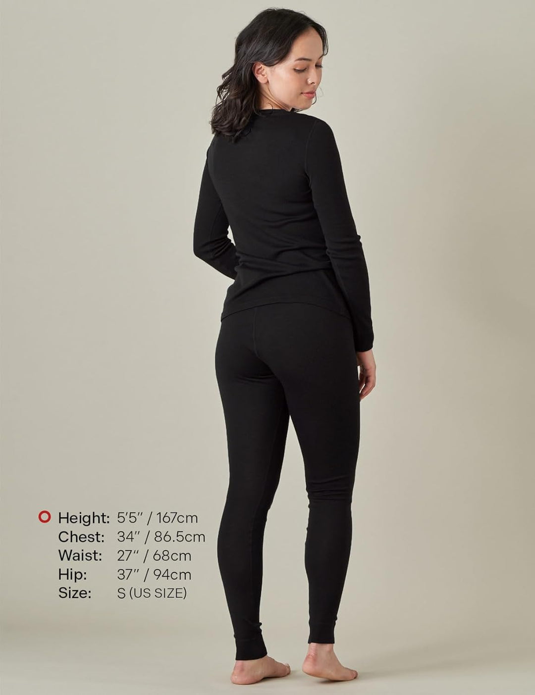 LAPASA Merinowolle Thermounterwäsche Set Damen, Merino Wolle Unterwäsche (L58 Warm/L91 Extra warm) X
