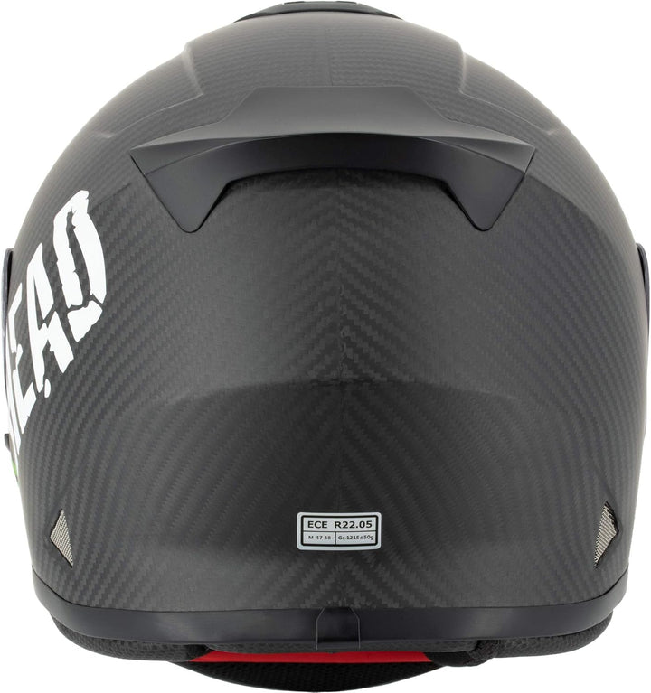 Broken Head BeProud Carbon Grün matt Limitierte Sonderedition - sportlicher Racing Motorrad-Helm XS