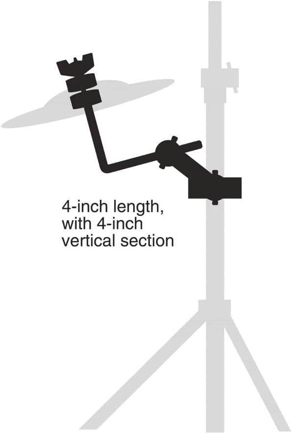Gibraltar Beckenarm Beckenklammer L-Arm 8" Länge mit 4" Vertikalstück SC-CLAC, SC-CLAC