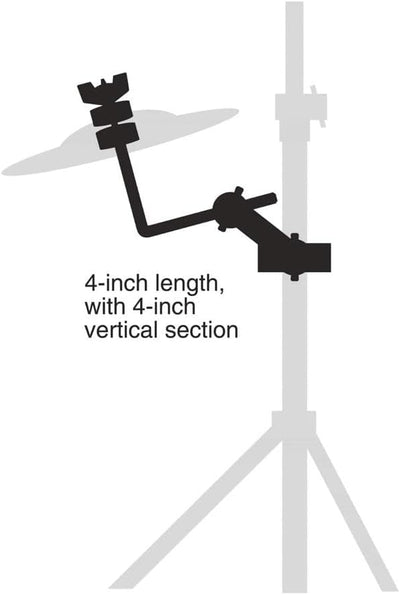 Gibraltar Beckenarm Beckenklammer L-Arm 8" Länge mit 4" Vertikalstück SC-CLAC, SC-CLAC