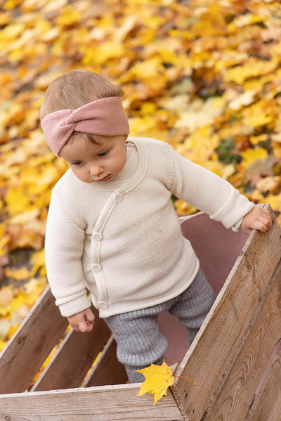 Disana MELANGE-JACKE, mit Wickelverschluss | 100% Bio-Merinowolle GOTS, IVN Best | Newborn Baby Klei