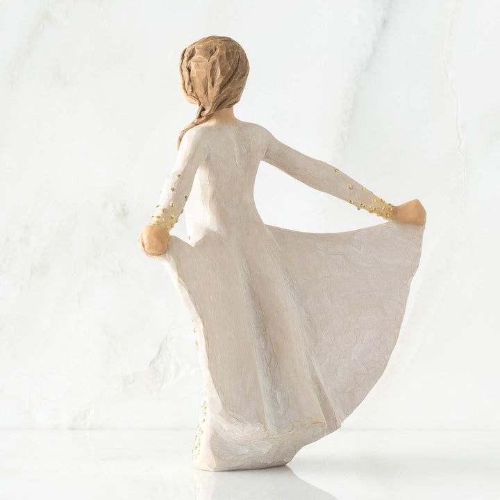 Willow Tree Butterfly Figurine, Resin, Cream, 65 x 145 x 165 cm, 1 Einheiten Einzelbett, Einzelbett