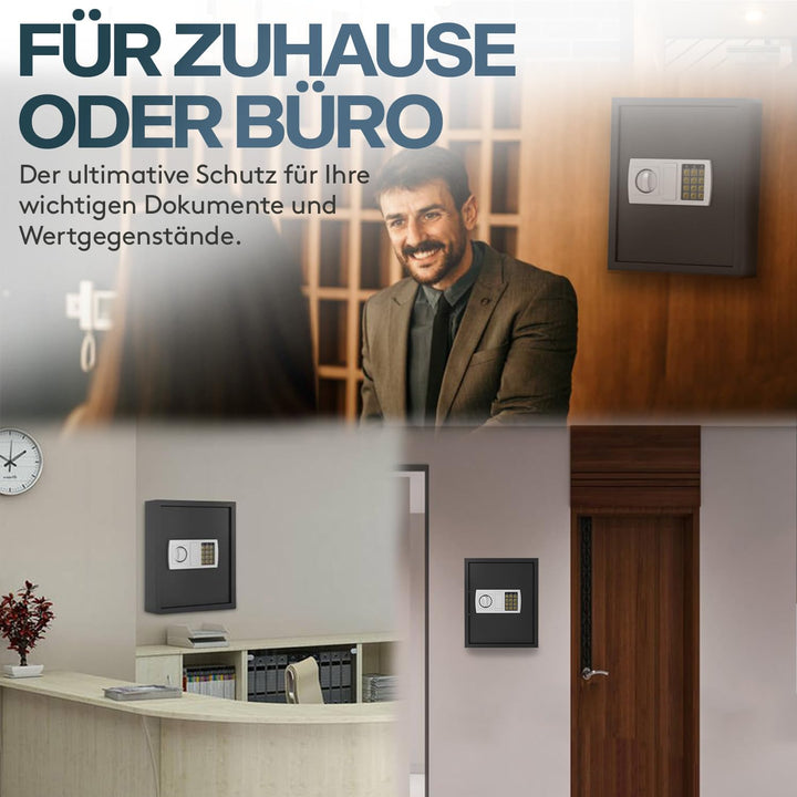 ACROPAQ Schlüsselschrank mit Zahlencode - Für bis zu 48 Schlüssel, Inkl. 48 Anhänger, Mit elektronis
