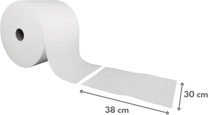 700 Airlaid Tücher auf Rolle | 30x38 cm Tuchmass | weiss | Non-Woven | saugstarke, reissfeste Zellst