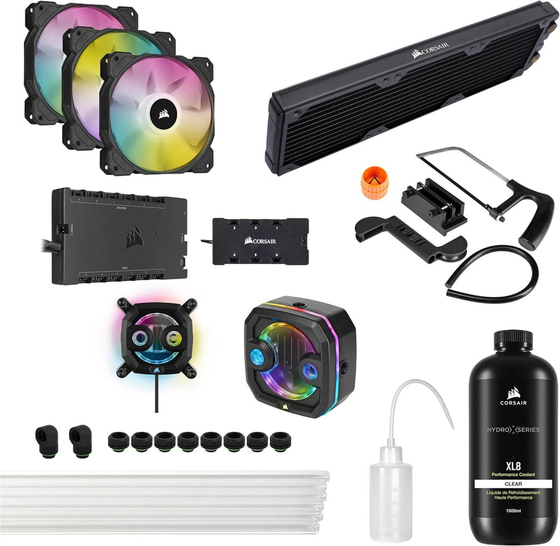 Corsair Hydro X Series iCUE XH303i RGB PRO Individuelles Kühlungs-Kit (Hardline-CPU-Kühlkreislauf, C