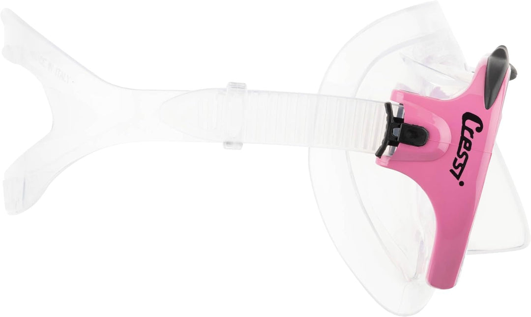 Cressi Tauchmaske Lince Low Volume Made In Italy Rosa, Rosa