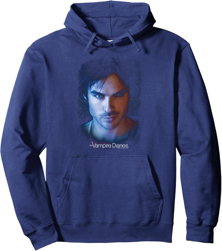 The Vampire Diaries Damon Face Pullover Hoodie