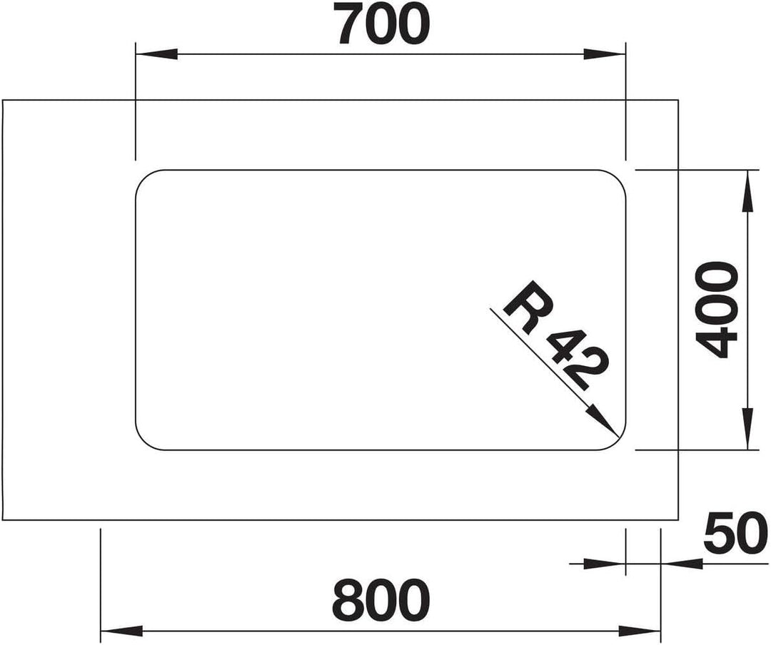 BLANCO 526125 SOLIS 700-U Küchenspüle Edelstahl, Gebürsteter Stahl