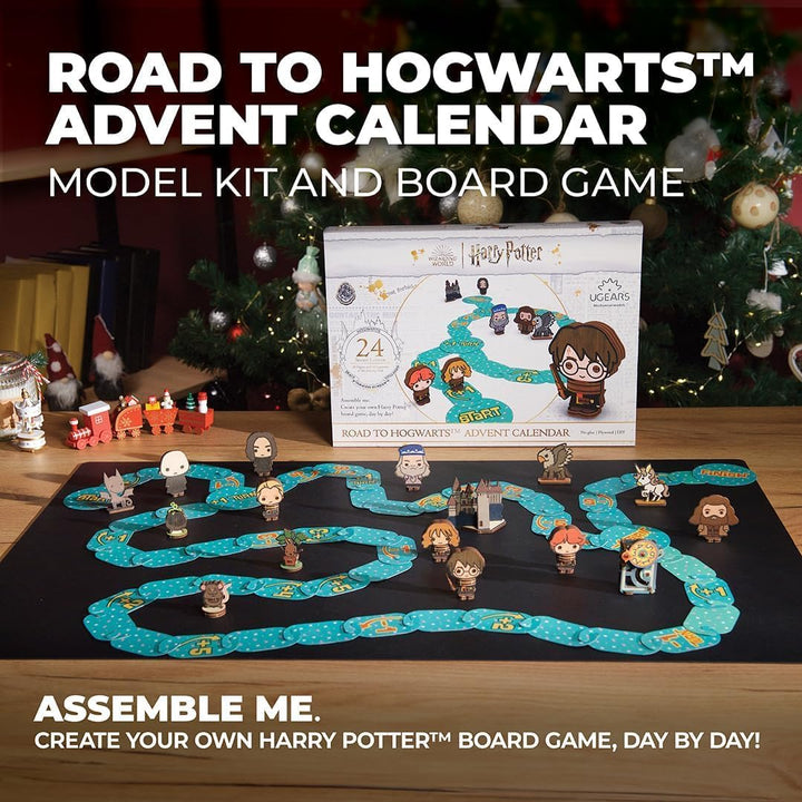UGEARS Harry Potter Adventskalender 2025 – Road to Hogwarts Modellbausatz 3D holzpuzzle für Erwachse
