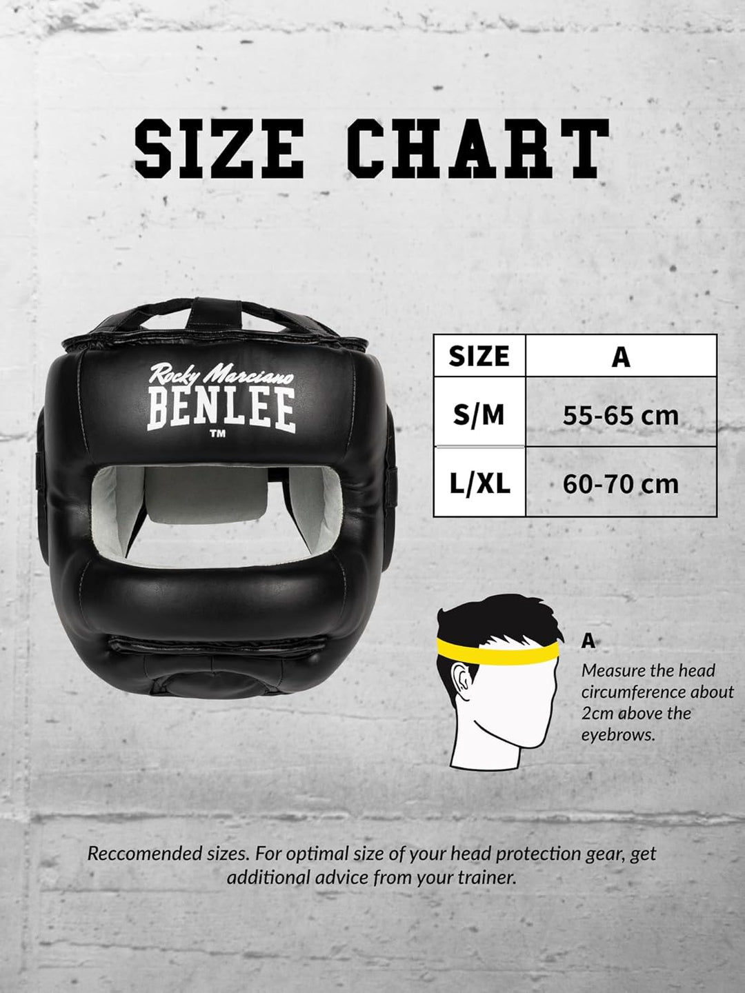 BENLEE Kopfschutz aus Kunstleder FACESAVER Schwarz S/M, Schwarz S/M