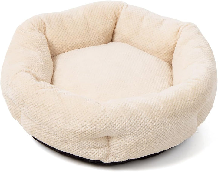 Wallace & Jones | Katzenbett beige Cloey - gemütliches Katzenkörbchen kleine und grosse Katzen | sty