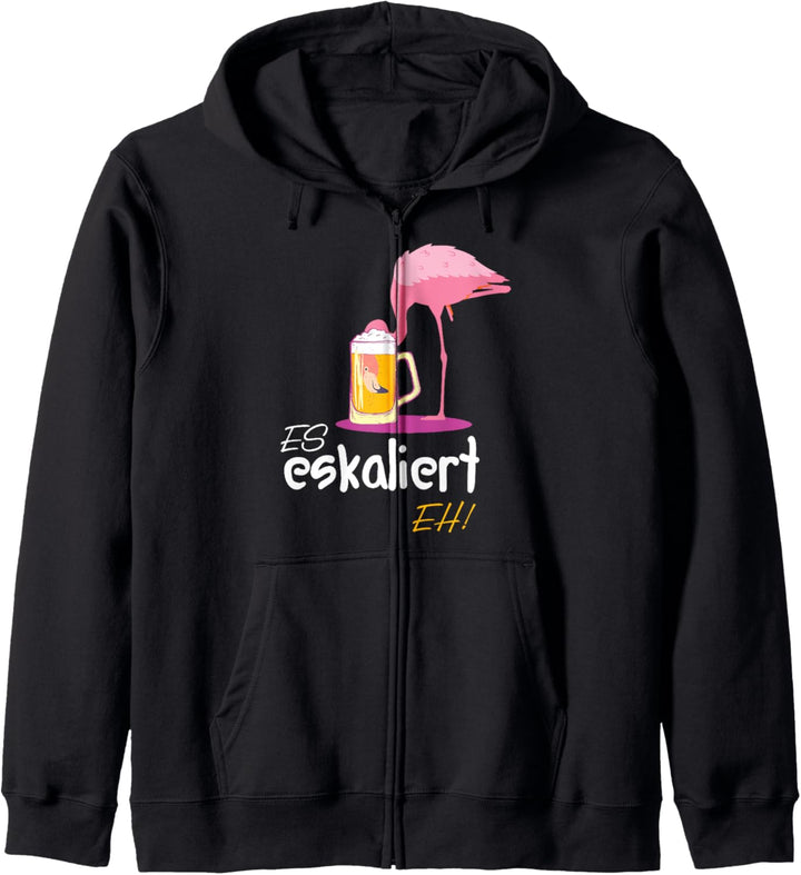 es eskaliert eh Bierschiss outfit Bauch Hackedicht Biermarke Kapuzenjacke
