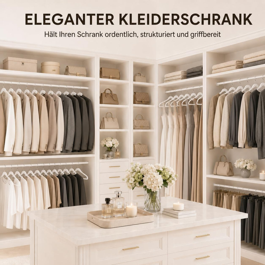 HOUSE DAY Kleiderbügel Samt 40 Stück, rutschfeste Schmale Bügel als Kleiderbügel Platzsparend design