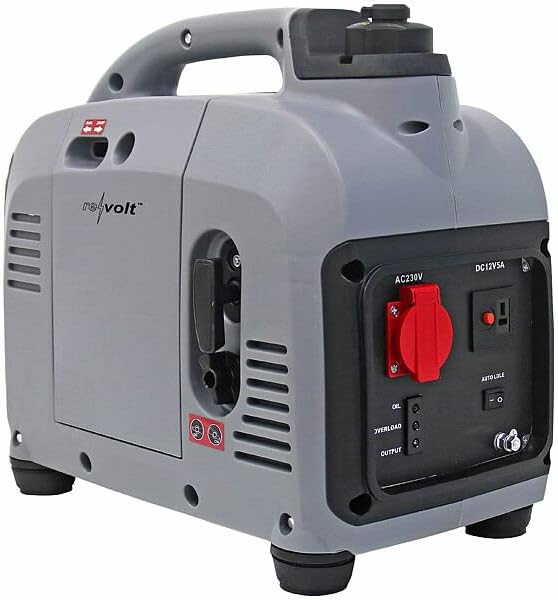 reVolt Stromerzeuger: Tragbarer Benzin-Inverter-Generator, 1.000 W, 230 V, 12 V, 2,6 l
