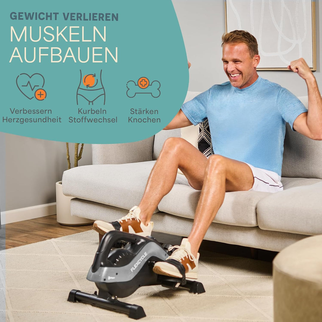 Lifepro 3-in-1-Fahrrad-Pedaltrainer unter dem Schreibtisch mit Widerstandsbändern – Arm-, Fuss- und