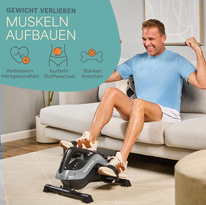 Lifepro 3-in-1-Fahrrad-Pedaltrainer unter dem Schreibtisch mit Widerstandsbändern – Arm-, Fuss- und
