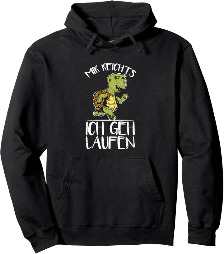 Mir Reichts Ich Geh Laufen Damen Läuferin Joggen Schildkröte Pullover Hoodie