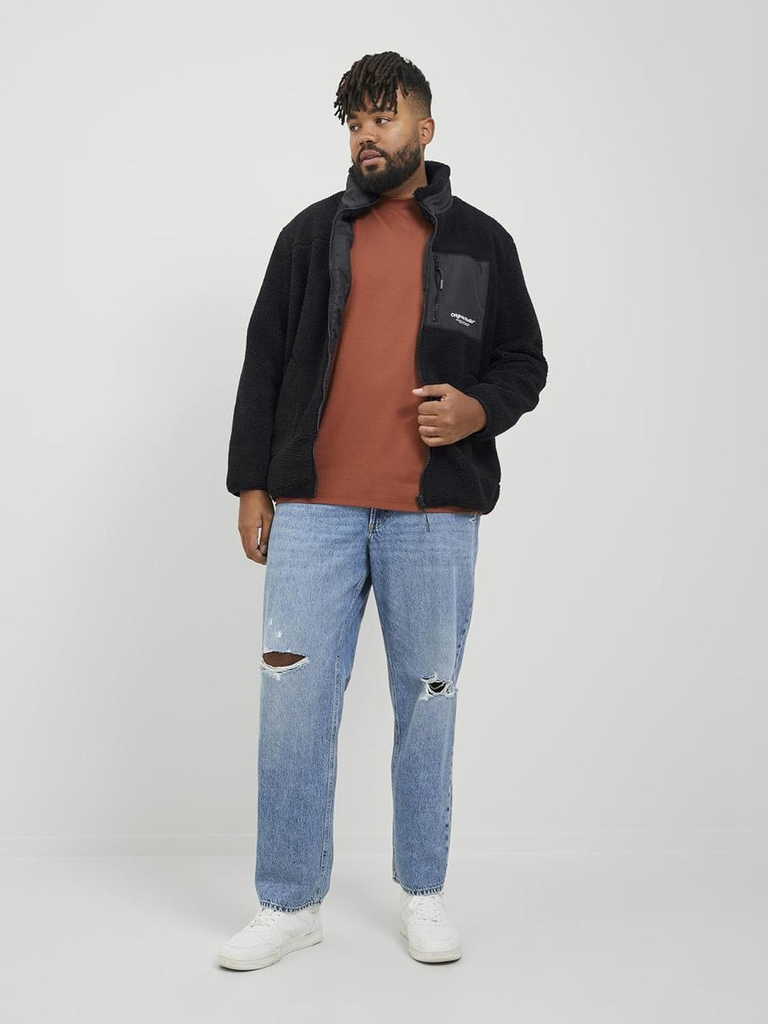 JACK &amp; JONES Herren Jorvesterbro Teddy Jacket Sn Pls Jacke, 3XL