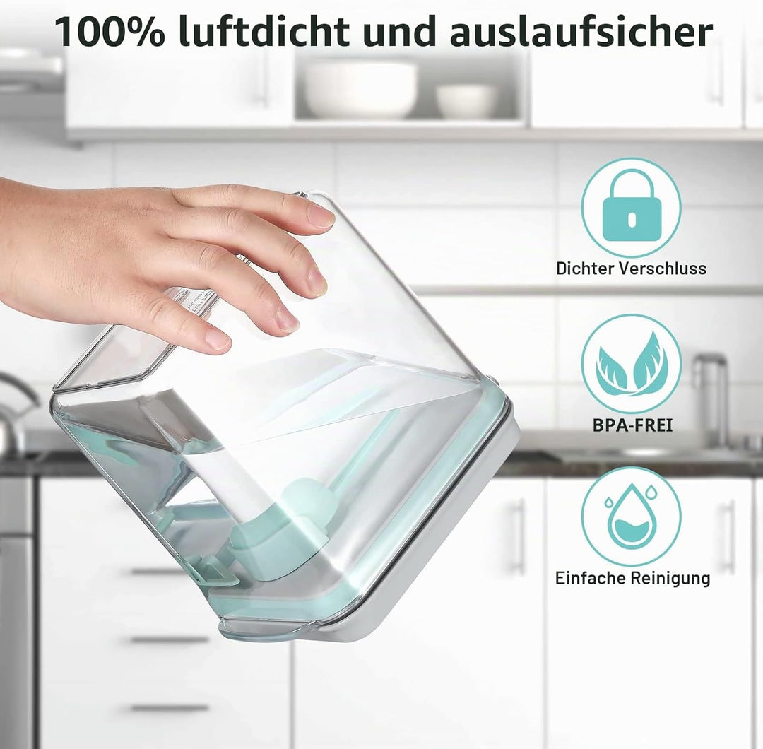 Luftdichte Frischhaltedosen-Sets, Pop Up Frischhaltedosen mit Deckel, stapelbarer Formelbehälter für
