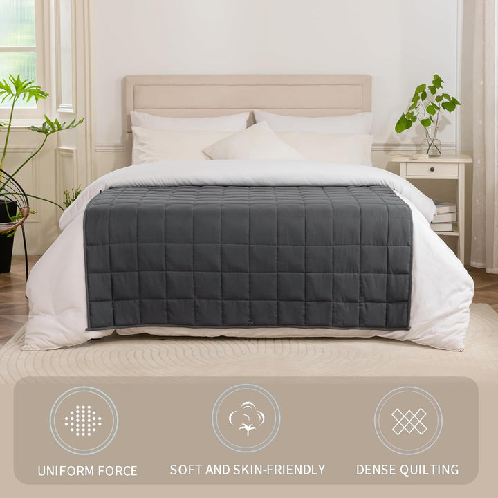 Good Nite Gewichtsdecke Erwachsene Graue Entspannungsdecke Zum Und Zur Entspannung Weighted Blanket