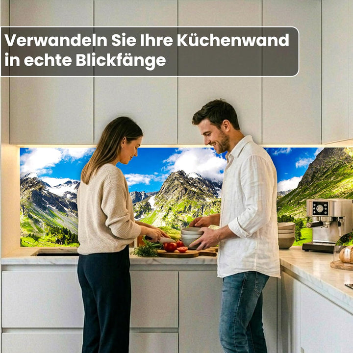 Dimex Küchenrückwand Folie selbstklebend GEBIRGE | Klebefolie - Dekofolie - Spritzschutz für Küche |