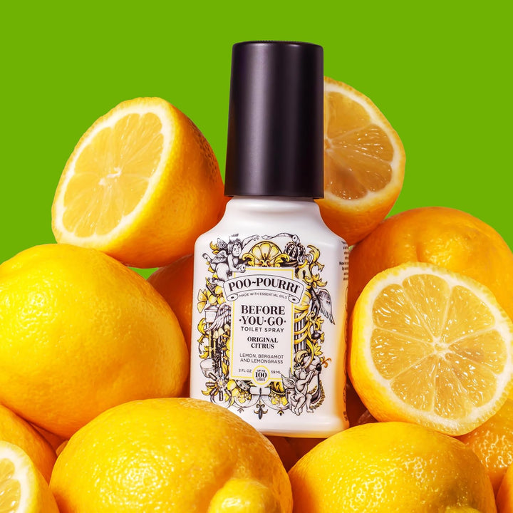 Poo-Pourri Before-You-Go WC-Spray 4 oz weiss Original Citrus Scent 118 ml (1er Pack), Original Citru