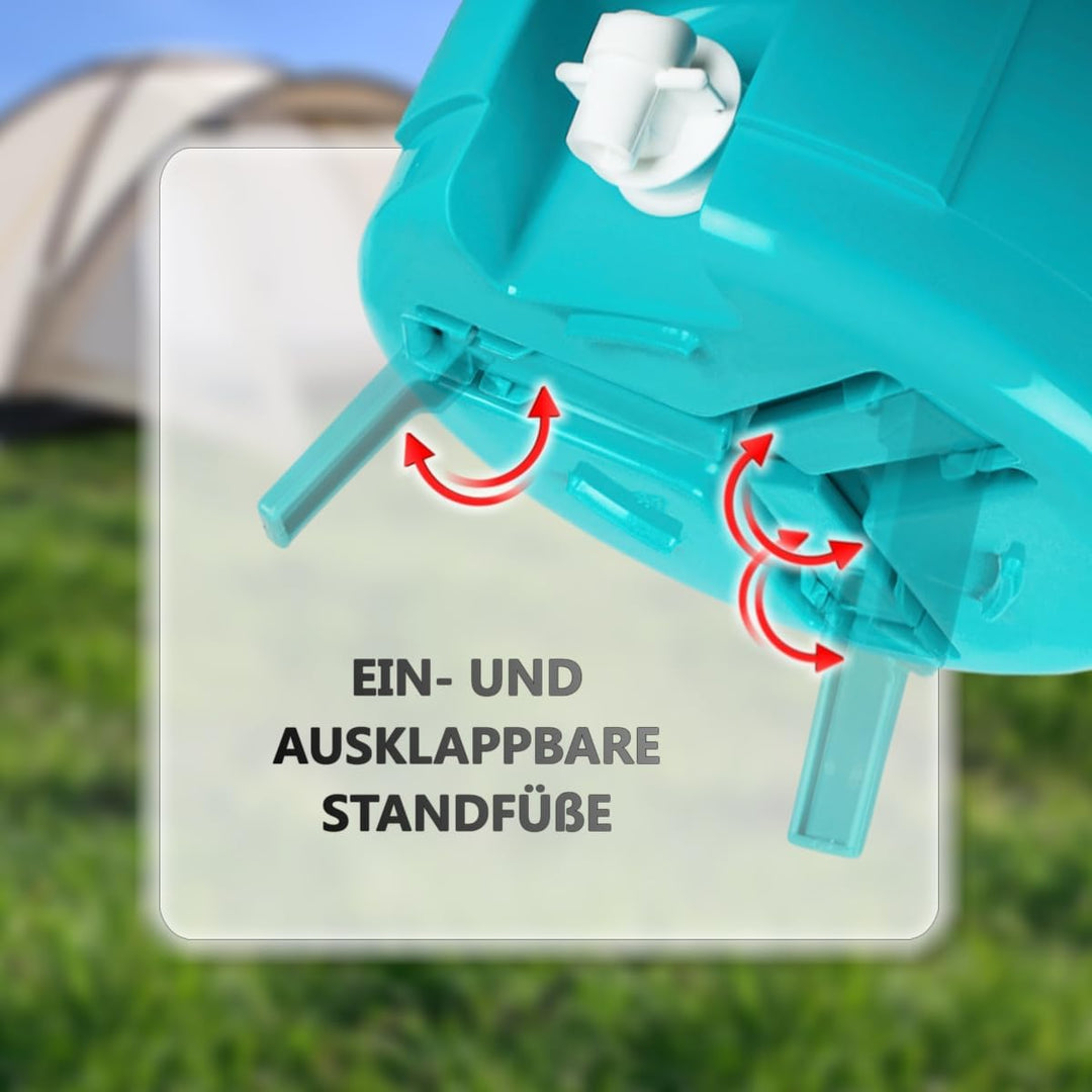 Getränkespender Getränkebehälter Thermobehälter 8L isoliert mit Zapfhahn und ausklappbaren Standfüss