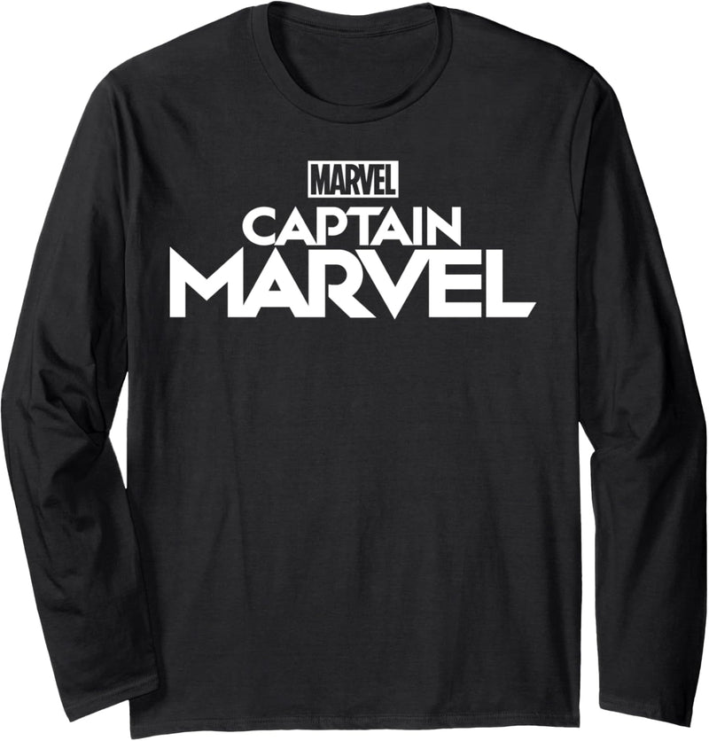 Captain Marvel Simple Logo Langarmshirt