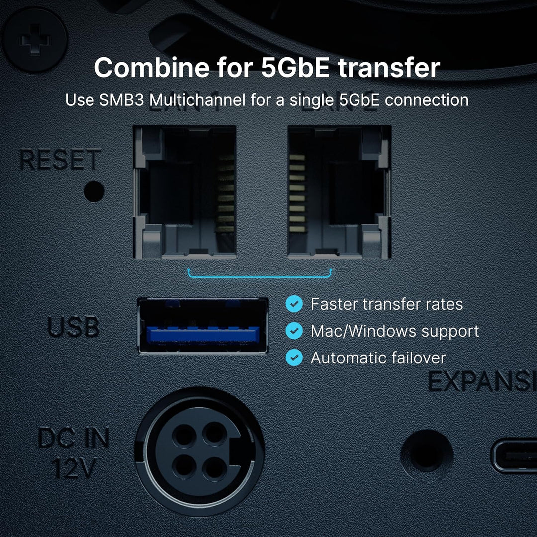 SYNOLOGY NAS DS925+ 4 Einschübe mit erweiterbarer Kapazität (ohne Festplatte)