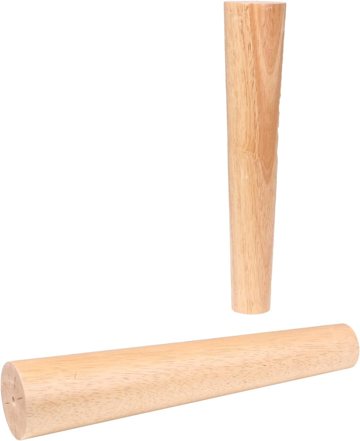 RDEXP 4 STÜCKE Massiv Eichenholz Kegel Holz Sofa Schränke Möbel Füsse Beine 30x6x3,5 cm