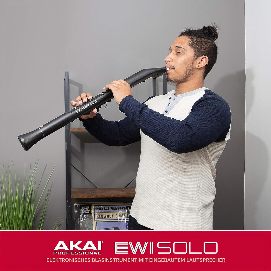 AKAI Professional EWI Solo - Elektronisches Blasinstrument mit eingebautem Lautsprecher, wiederaufla