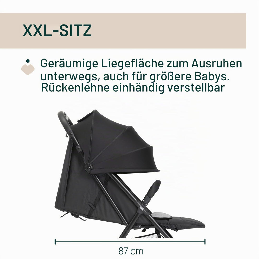 Chicco Kinderwagen Taormina, Ab Geburt bis 22 Kg, Praktisch und leicht, Zusammenklappbarer Buggy, Ki