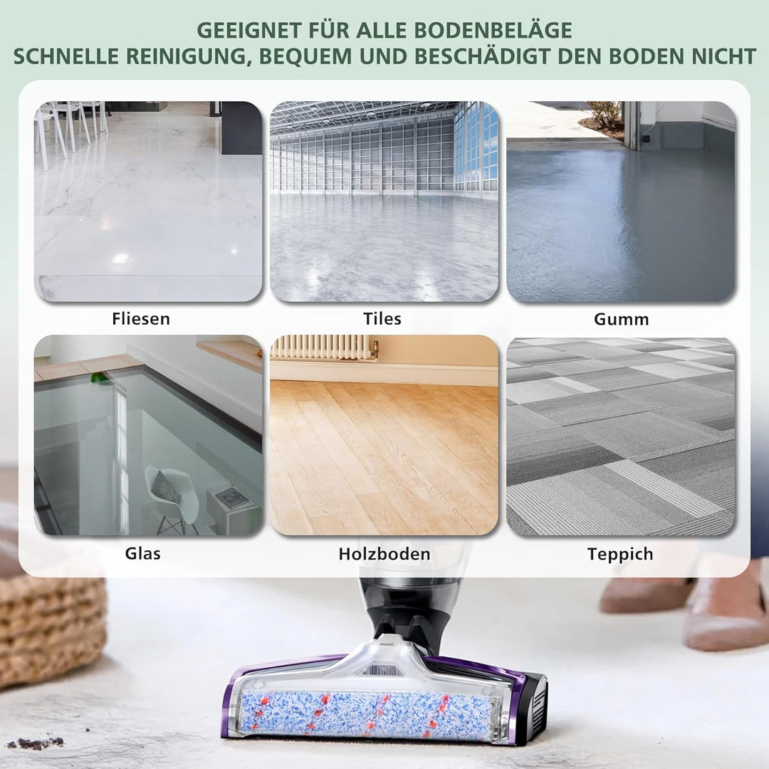 Zubehör für Bissell CrossWave 3-in-1 C3 Pro Nass Trockensauger 3555N, 3 Multi-Oberflächenbürsten 186