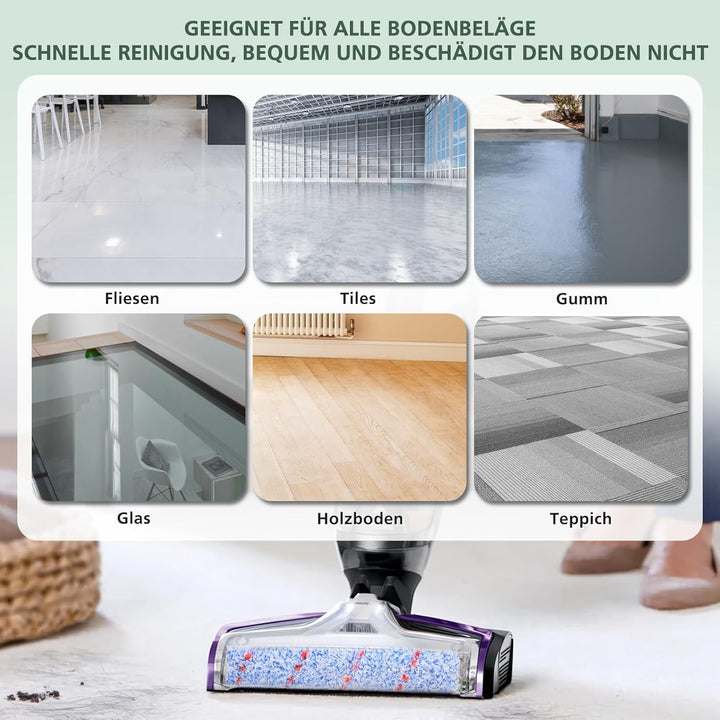 Zubehör für Bissell CrossWave 3-in-1 C3 Pro Nass Trockensauger 3555N, 3 Multi-Oberflächenbürsten 186