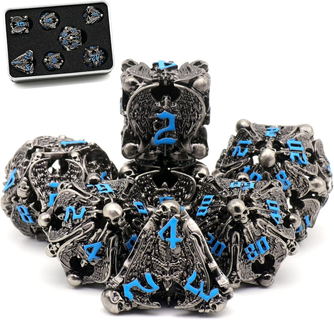 Würfelset Dungeons and Dragons Würfel, DND Würfel 7 teilig, ZHOORQI Polyedrische Würfel Set D&D Würf