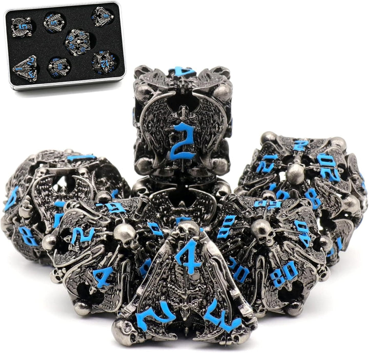 Würfelset Dungeons and Dragons Würfel, DND Würfel 7 teilig, ZHOORQI Polyedrische Würfel Set D&D Würf