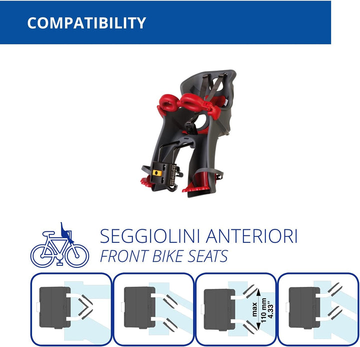 BELLELLI Attacco B-Fix per Seggiolini Anteriori e Posteriori Diametro: